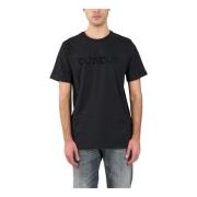 Jersey T-shirt med flokket logo