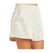 Paillet shorts juvelknap