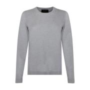 Lys Grå Crew Neck Sweater