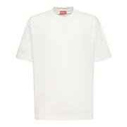 Broderet Logo T-shirt i Hvid