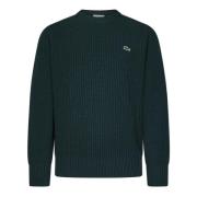 Grøn Uld Rundhals Sweater AW24