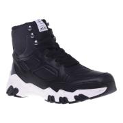 Trainers in black eco-leather