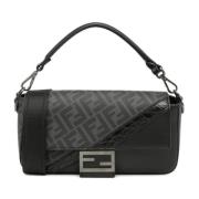 Pre-owned Stof fendi-tasker