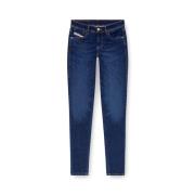 Super-skinny Regular Waist Dark Blue Jeans