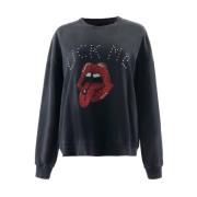 Sweatshirt med print