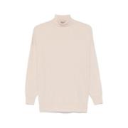 Diamantstrikket Turtleneck Sweater