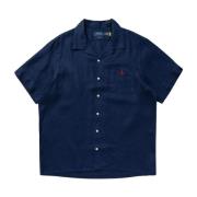 Marine Linned Skjorte Regular Fit