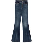 Blå Flare Jeans