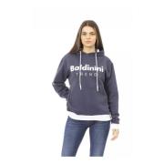 Logo Fleece Hoodie med Frontlomme til Kvinder