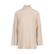 Alpaka uld sweater Rayure Vanilla Chai