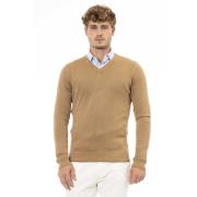 V-hals langærmet sweater