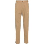 Beige Stretch Bomuld Bukser