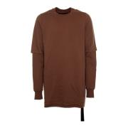 Oversized sweatshirt med påsat T-shirt