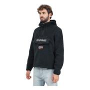 Sort Sherpa Halv Lynlås Sweater