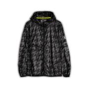 Flash Streetwear Windbreaker med Houndstooth Print