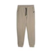 Beige Bomuld Slim Fit Sweatpants