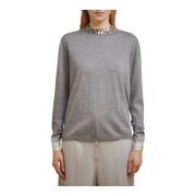 Merino Uld Rund Hals Sweater