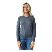 Merino Uld Sweater med Ribbed Manchetter