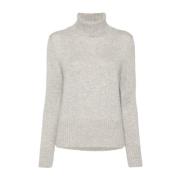 Ribstrik Rullekrave Sweater