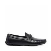 Elegant Sort Læder Loafers