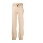 Beige Strikbukser Casual Activewear