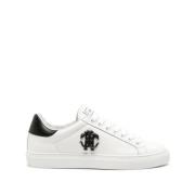 Hvide Læder Casual Trainers Sneakers