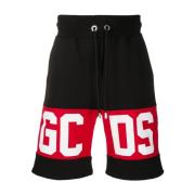 Sort Bomuldscasual Sweatshorts