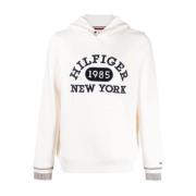 Collegiate Hvid Hættetrøje Sweater