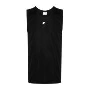 Sort Rib Strik Tank Top