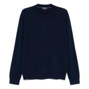 Langærmet Merino Polo Shirt