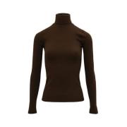 Mørkebrun Turtleneck Sweater