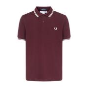 Burgundy Strik T-shirt til Mænd