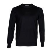 Italiensk uld rund hals sweater