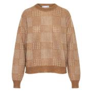 Mohair Crew-neck Strikvarer Made in Italy