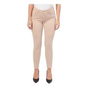 Slim Fit Beige Jeans