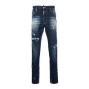 Brugt Effekt Straight-Leg Jeans