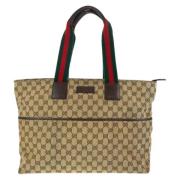 Pre-owned Canvas gucci-tasker