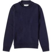 Navy Blue Crew Neck Sweater