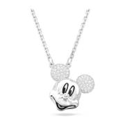 Disney Mickey Mouse Vedhæng, Hvid, Rhodiumbelagt