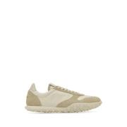 To-farvet stof ruskind sneakers