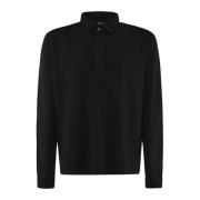 Sort Polo Sweater Lavet i Italien