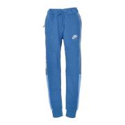 Sporty Fleece Tracksuit Pants in Blue