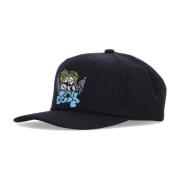 Sort flad skygge snapback kasket