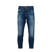 Seoul Denim Jeans Løs Pasform Tapered Ben