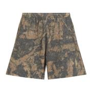 Tør Mud Brun Camo Bermuda Shorts