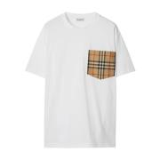 Vintage Check Jersey Crew Neck T-shirt