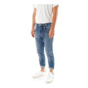 Højtaljede Tapered Fit Jeans