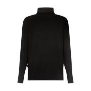 Chenille Turtleneck Sweater Sort