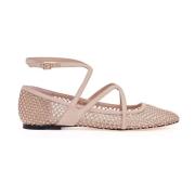 Krystal Net Mesh Ballerina Flats