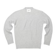 Lys Grå Melange Merinould Sweater